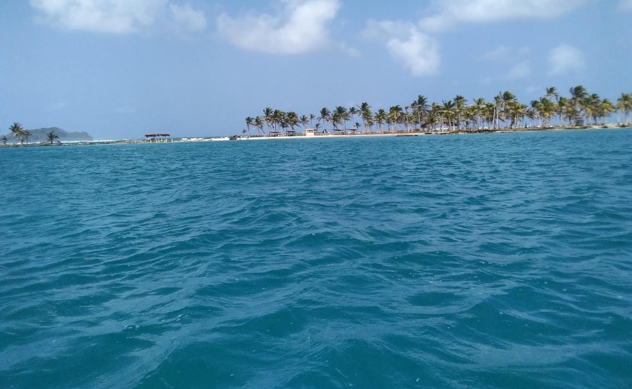 Photo of Ogob naga Island beach with white sand surface