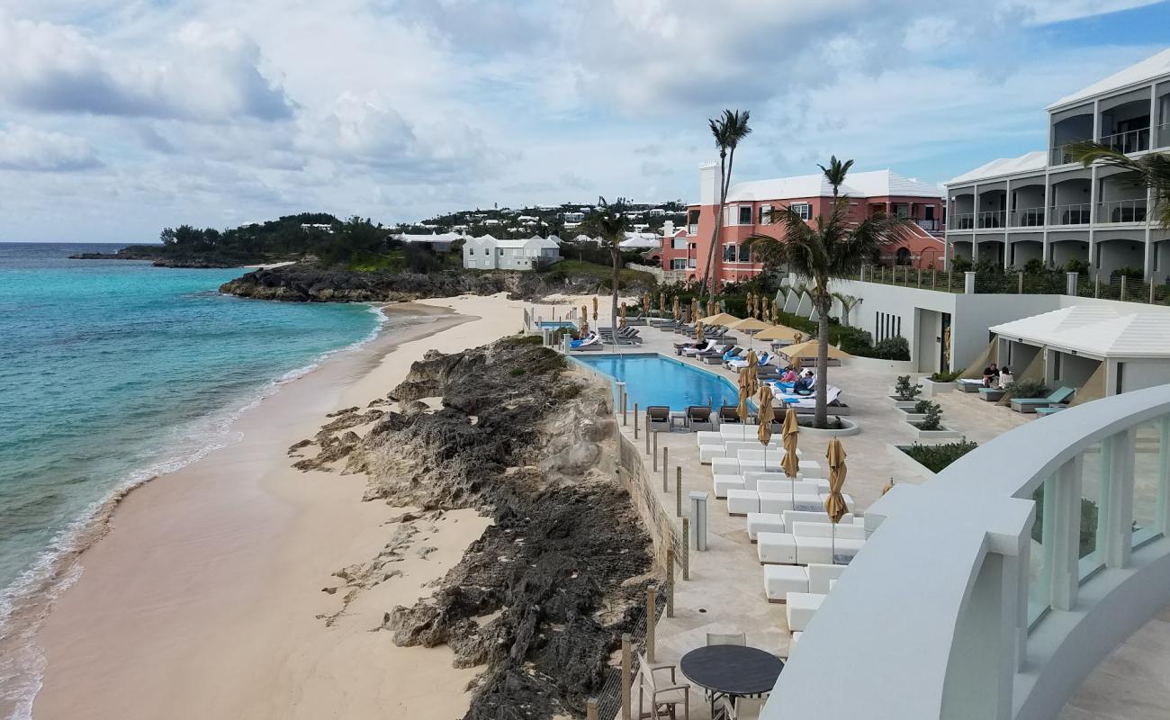 Photo of Pink Beach - East with bright fine sand surface