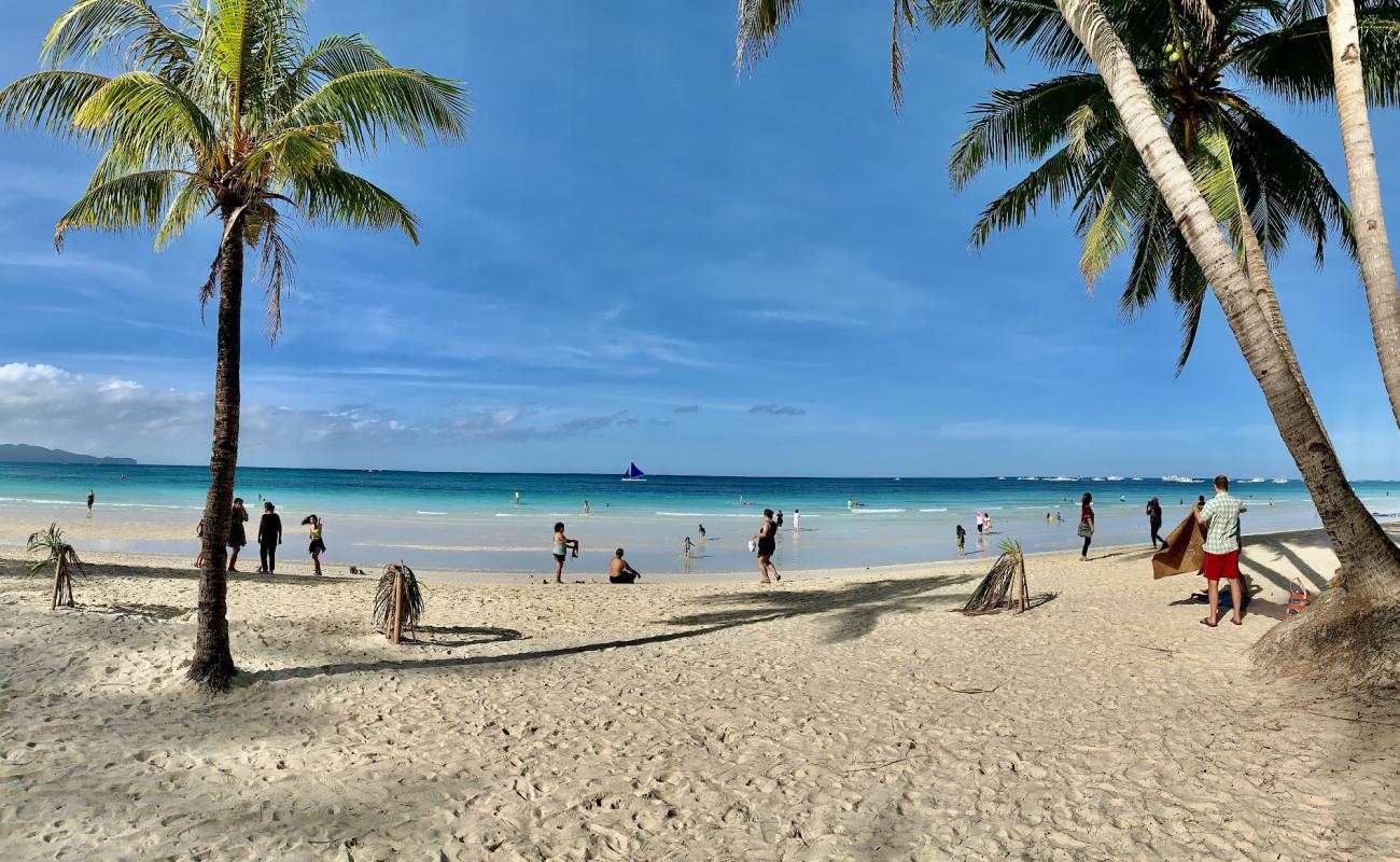 Photo of White Beach with white fine sand surface