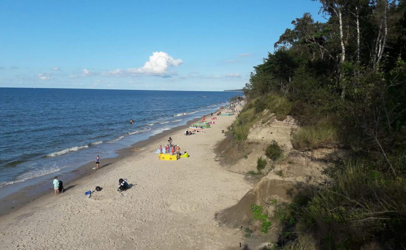 Photo of Plaza w Wiselce with bright fine sand surface