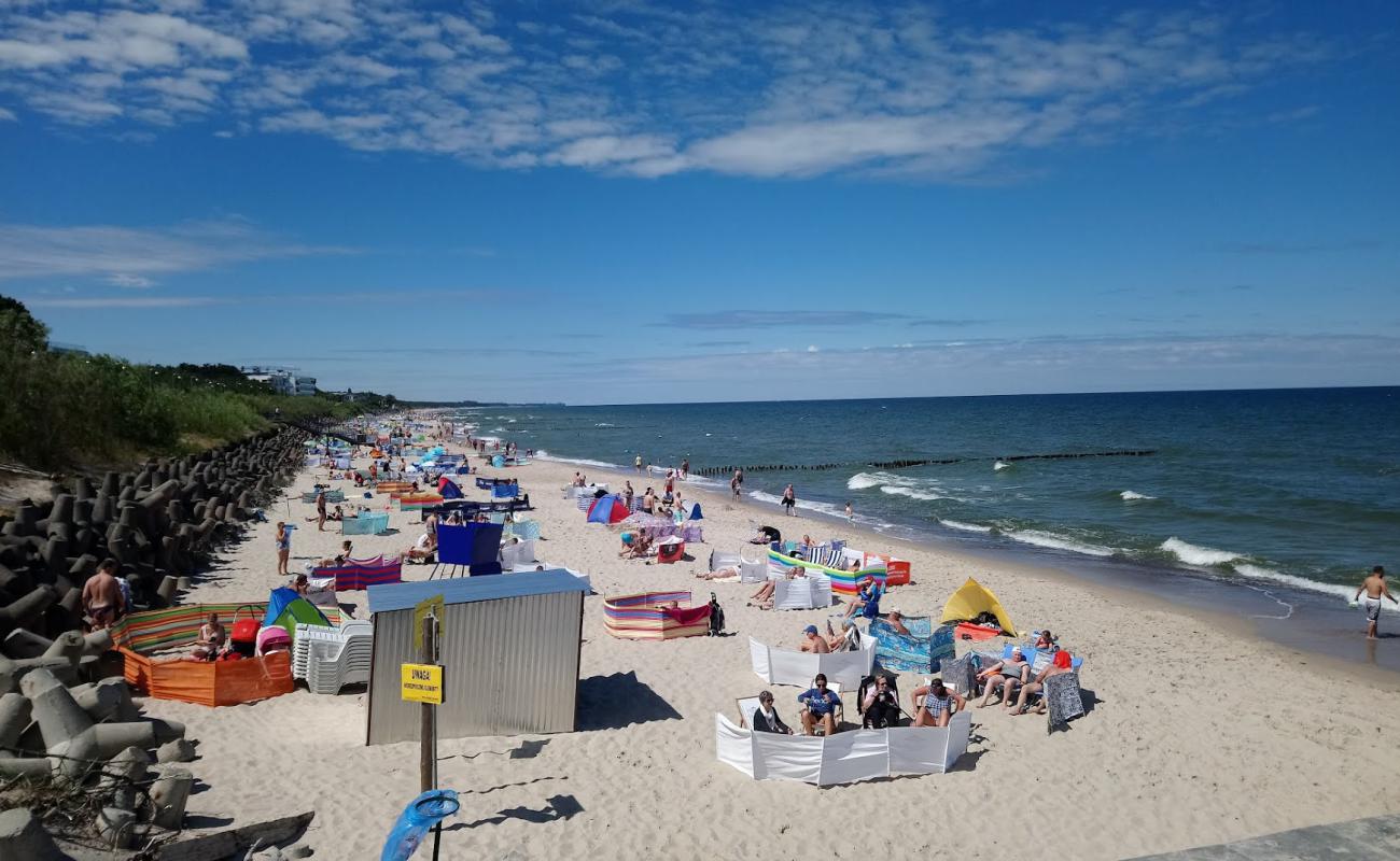 Photo of Mielno Beach with bright fine sand surface