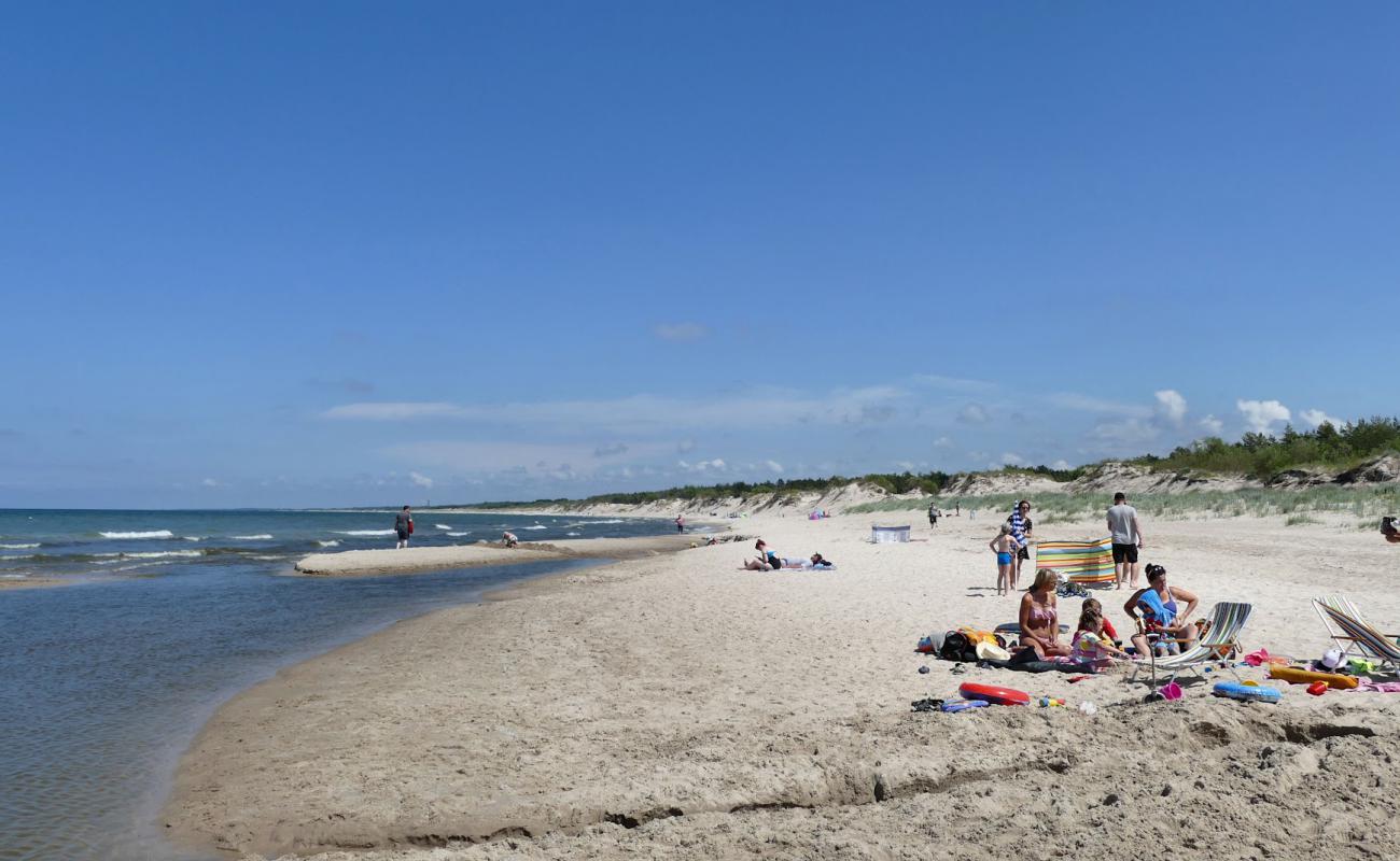 Photo of Naturystyczna Beach with bright sand surface