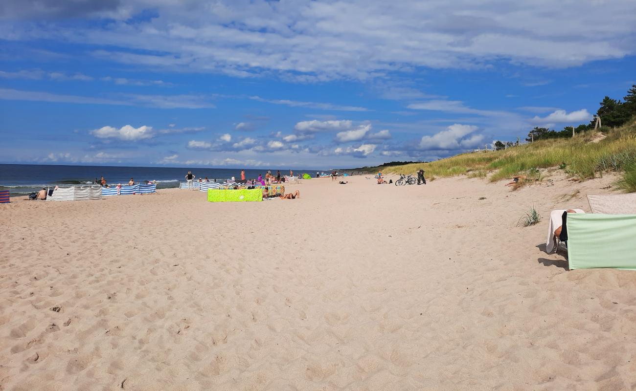 Photo of Bobolin Beach with bright fine sand surface