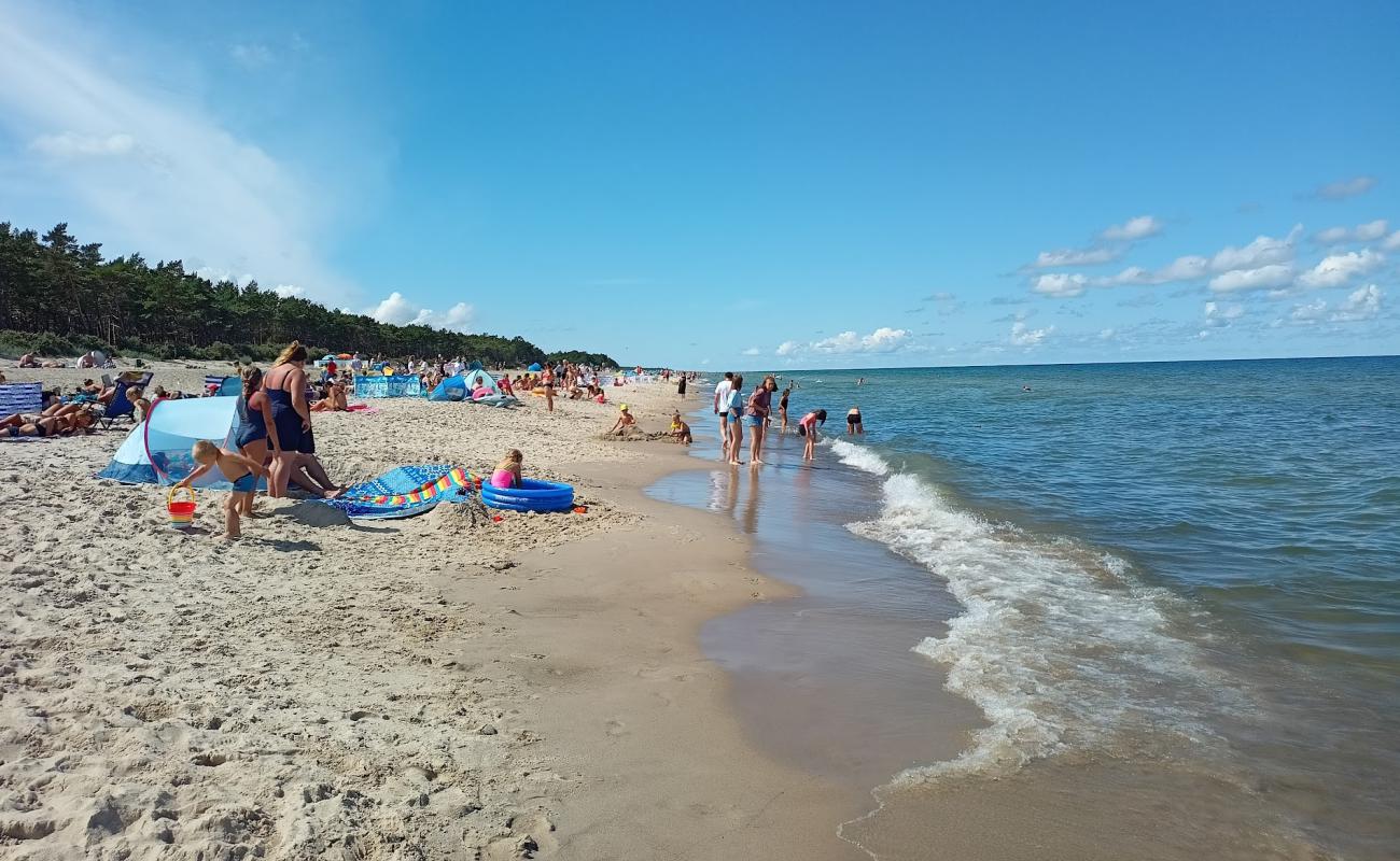 Photo of Ostrowo Beach with bright sand surface