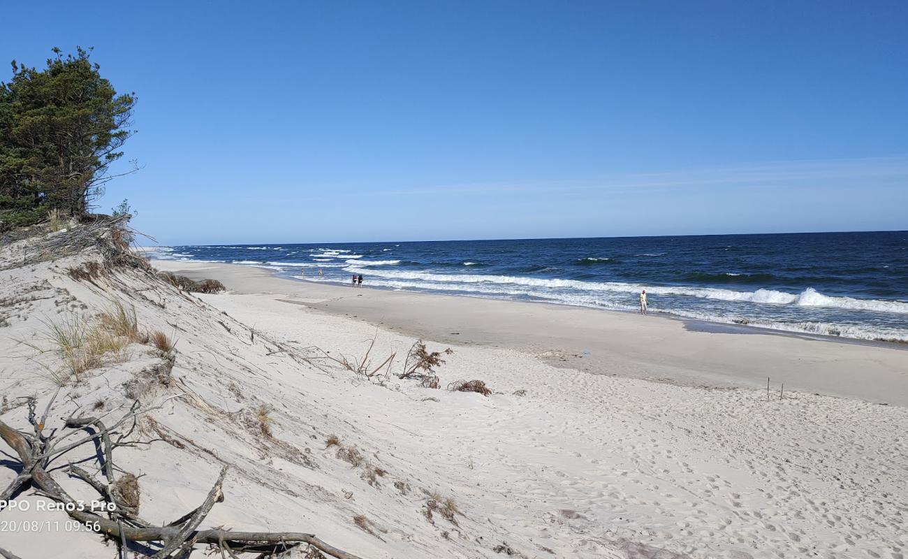 Photo of Kuznica Beach with white fine sand surface