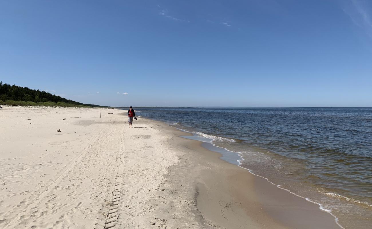 Photo of Junoszyno Beach with white sand surface