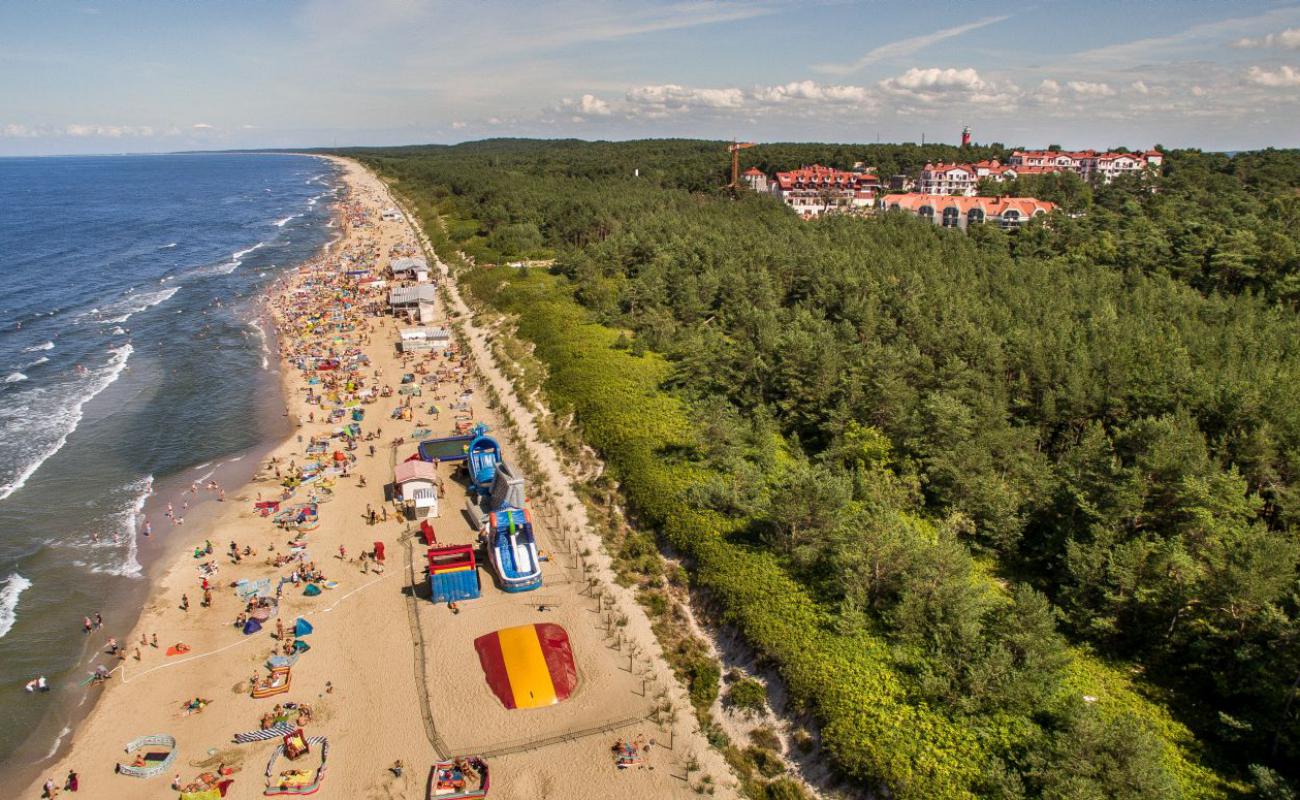 Photo of Krynica Morska beach with bright sand surface