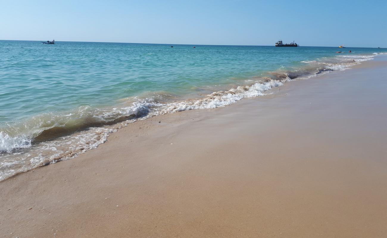 Photo of Fuseta Island beach with bright fine sand surface