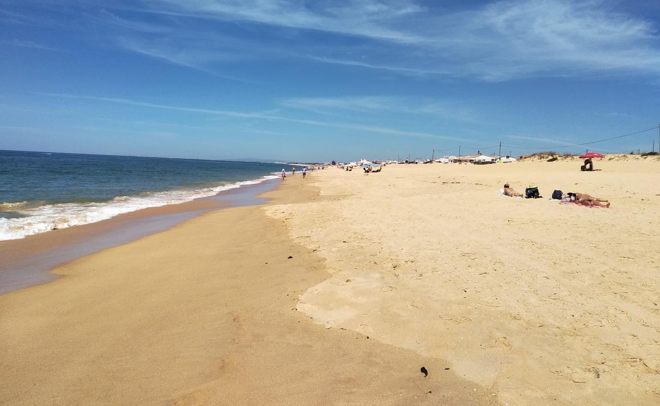 Photo of Faro Beach with brown fine sand surface