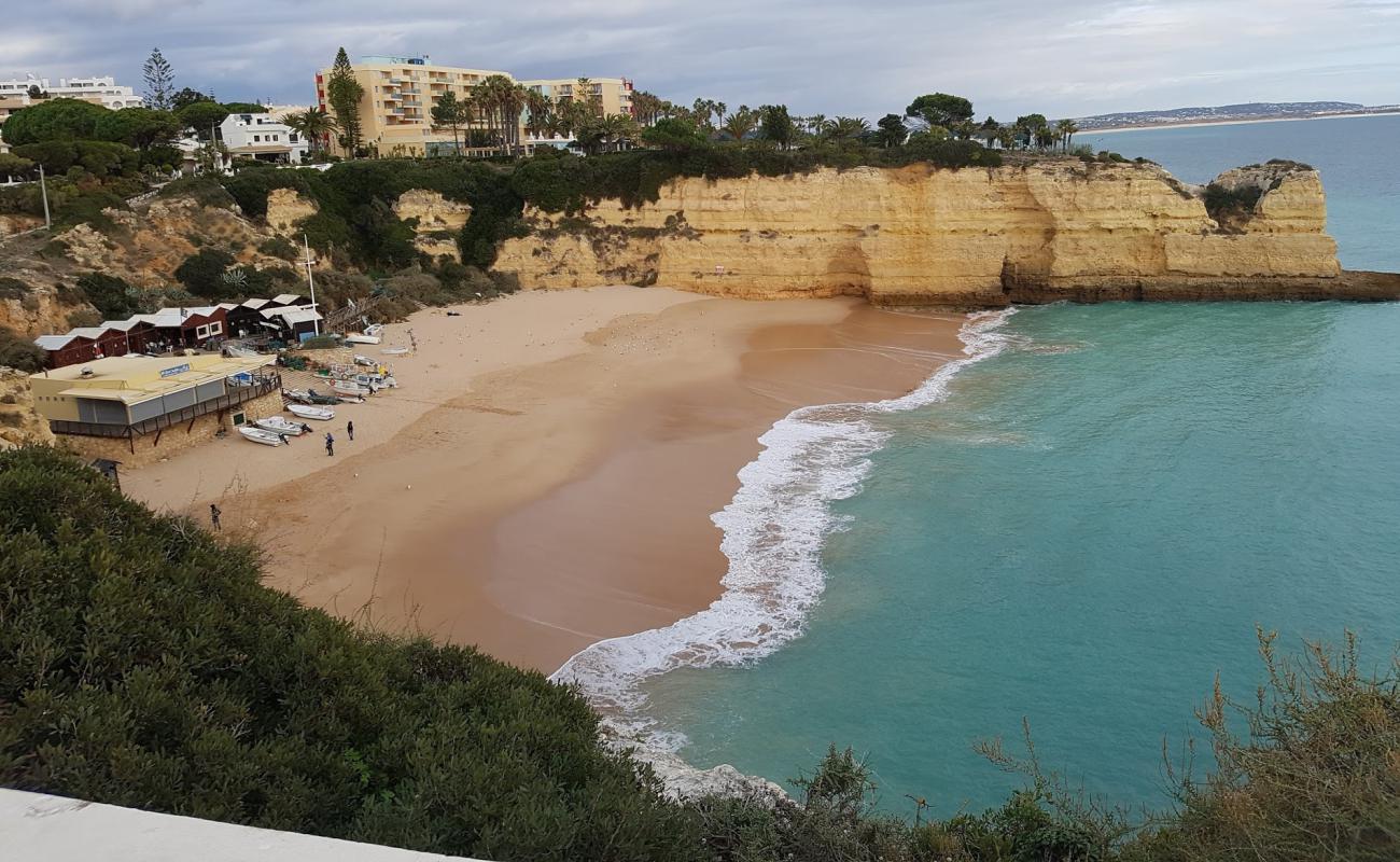 Photo of Nossa Senhora da Rocha beach with brown fine sand surface