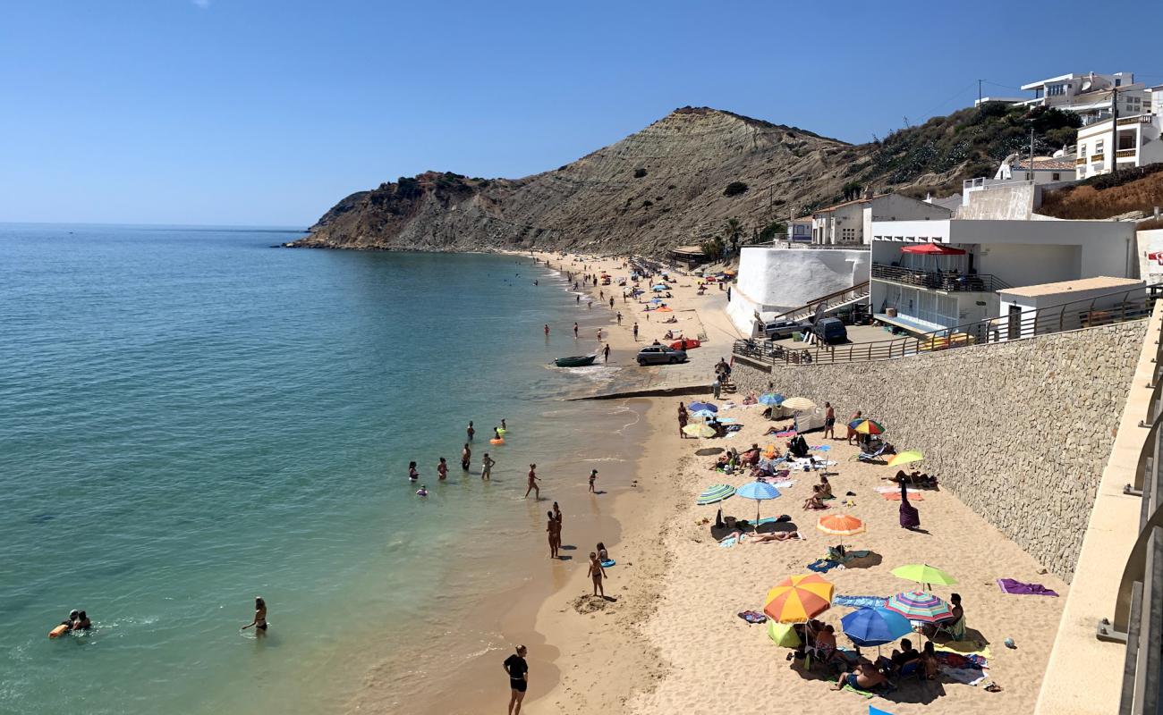 Photo of Praia do Burgau with bright fine sand surface