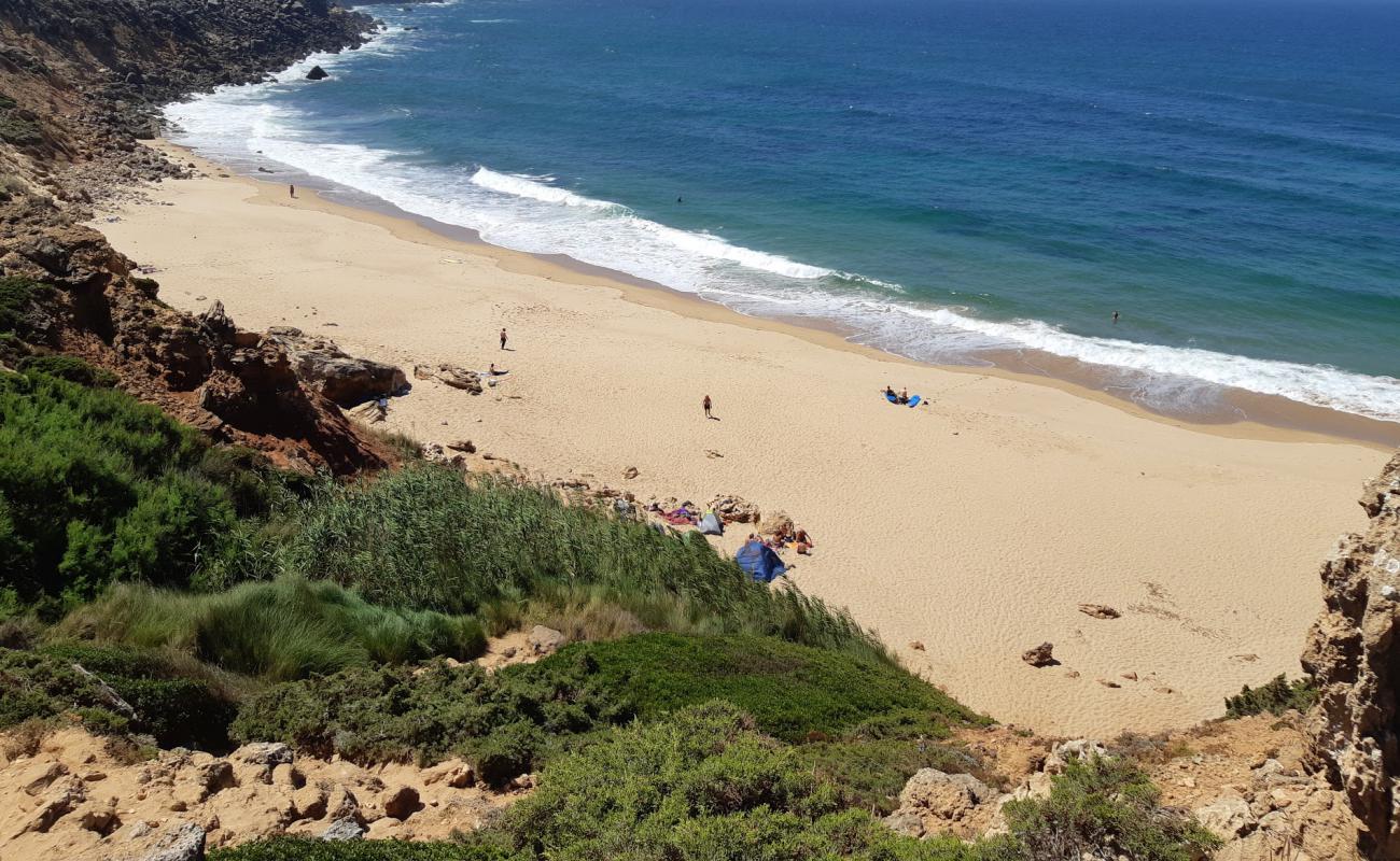 Photo of Praia do Telheiro with brown sand surface