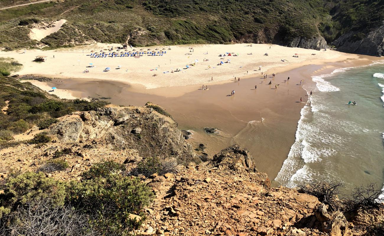 Photo of Praia do Carvalhal with bright fine sand surface