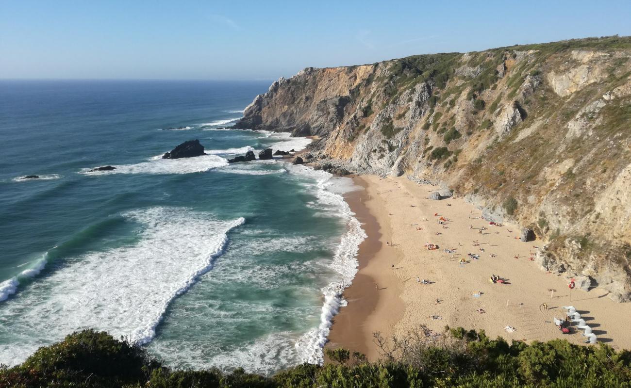 Photo of Adraga Beach with bright fine sand surface