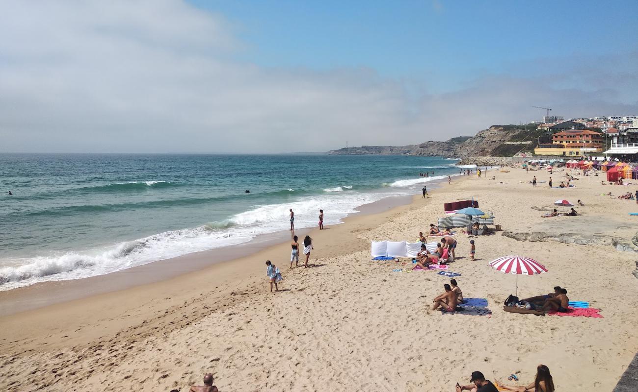 Photo of Praia da Areia Branca with bright sand surface