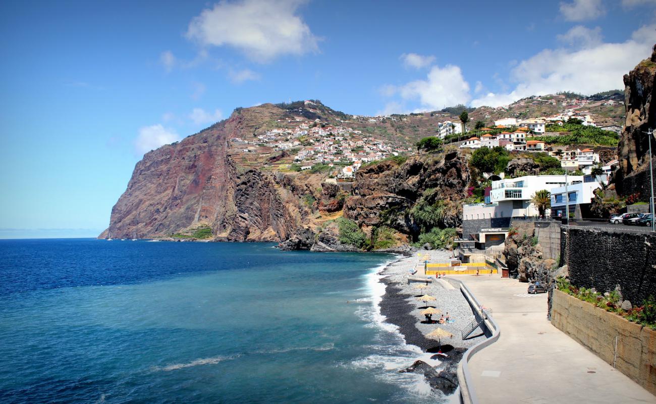 Photo of Praia de Vigario with gray pebble surface