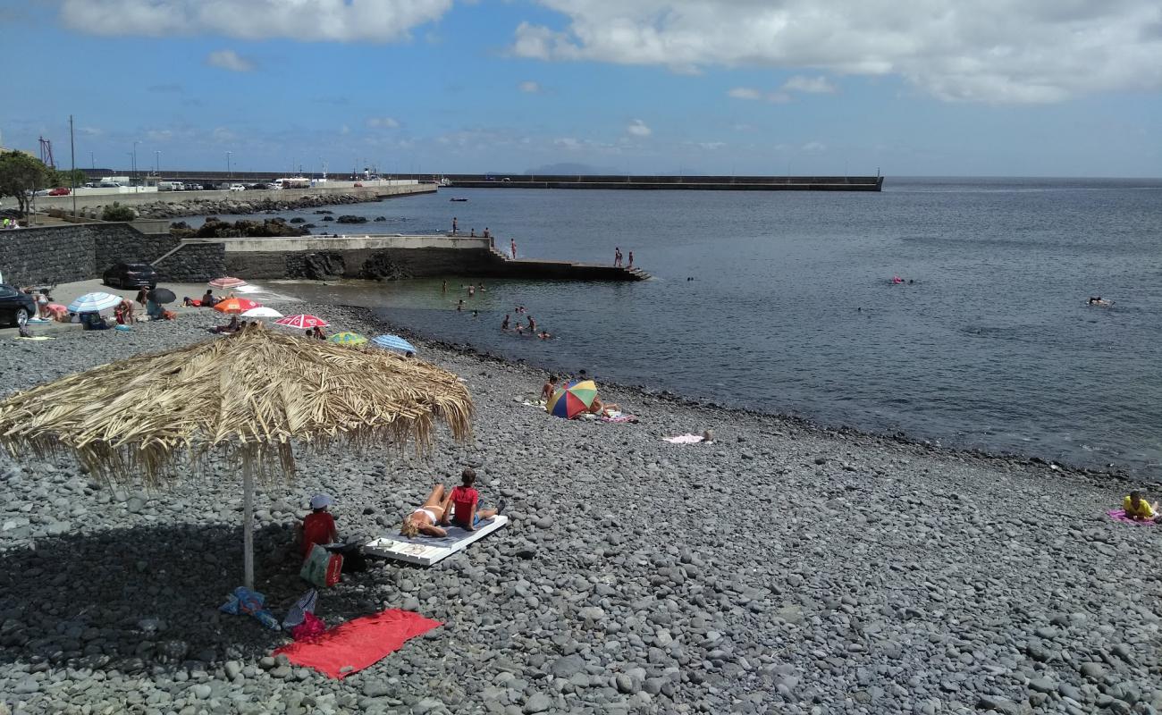 Photo of Praia do Canical with gray pebble surface