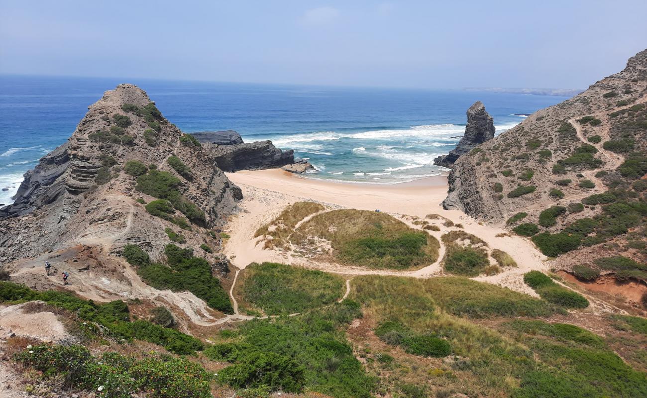 Photo of Praia da Pena Furada with bright sand surface