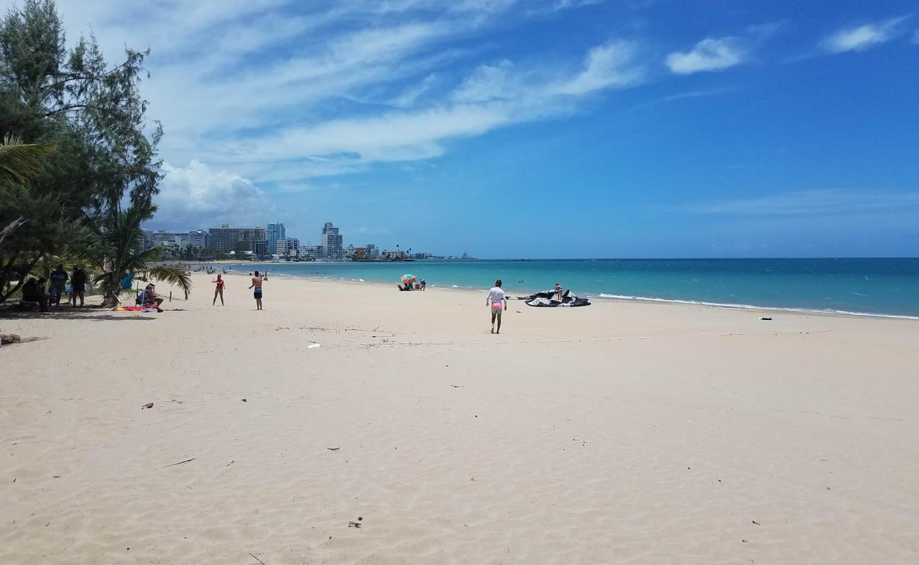 Photo of Carolina beach with bright fine sand surface