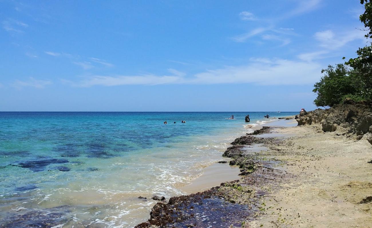 Photo of India beach with gray sand &  rocks surface