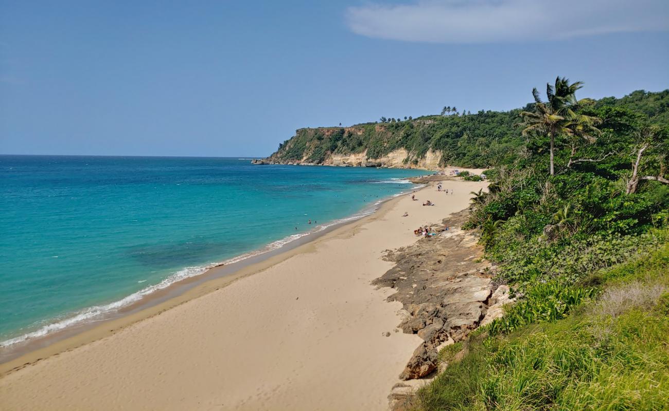 Photo of Punta Borinquen beach with bright sand surface