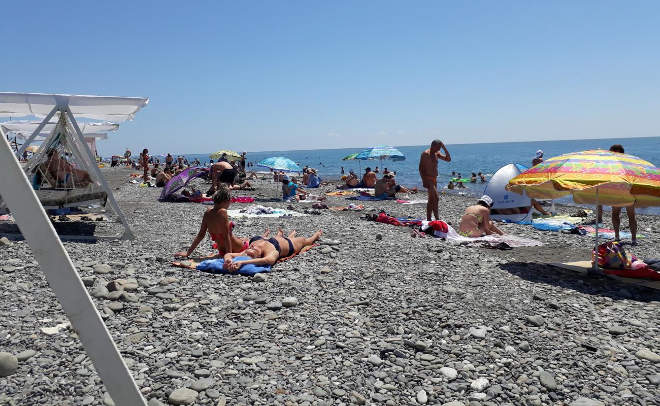 Photo of Vinograd beach with gray pebble surface