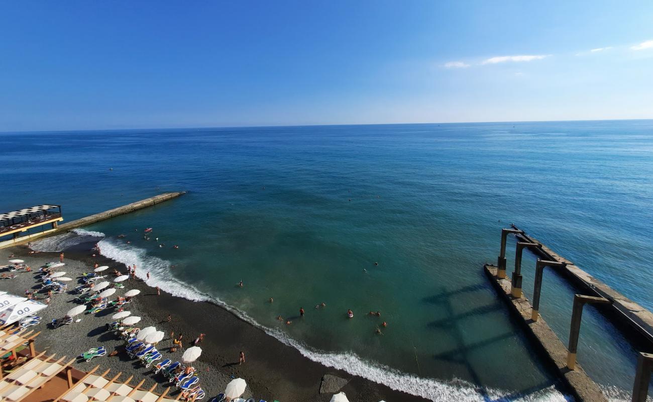 Photo of Zarya beach with gray pebble surface