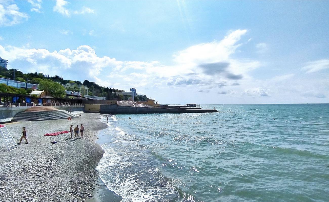 Photo of Yacht club beach with gray pebble surface