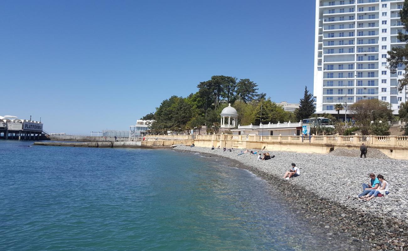 Photo of Circus beach with gray pebble surface