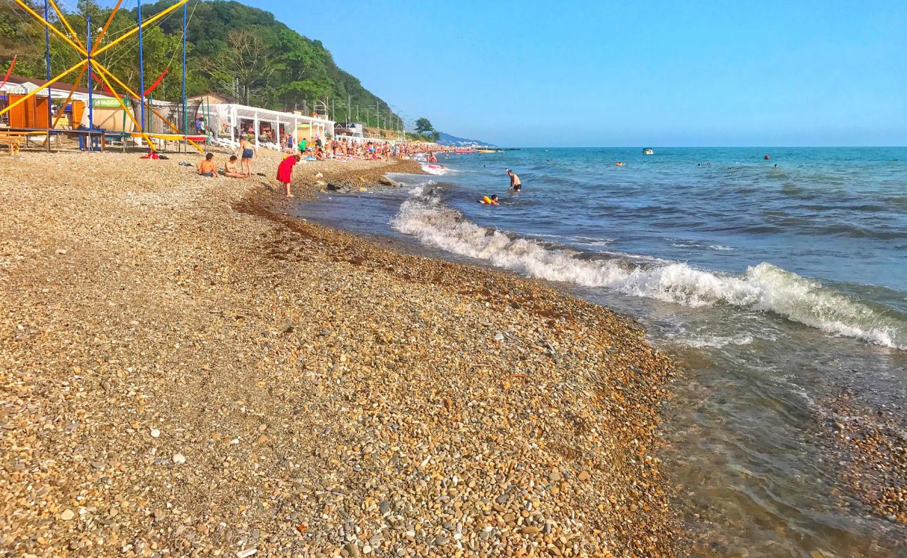 Photo of Vardane beach with gray pebble surface