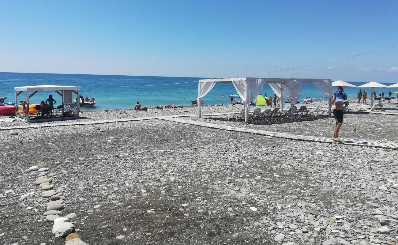 Photo of Volkonka beach with gray pebble surface