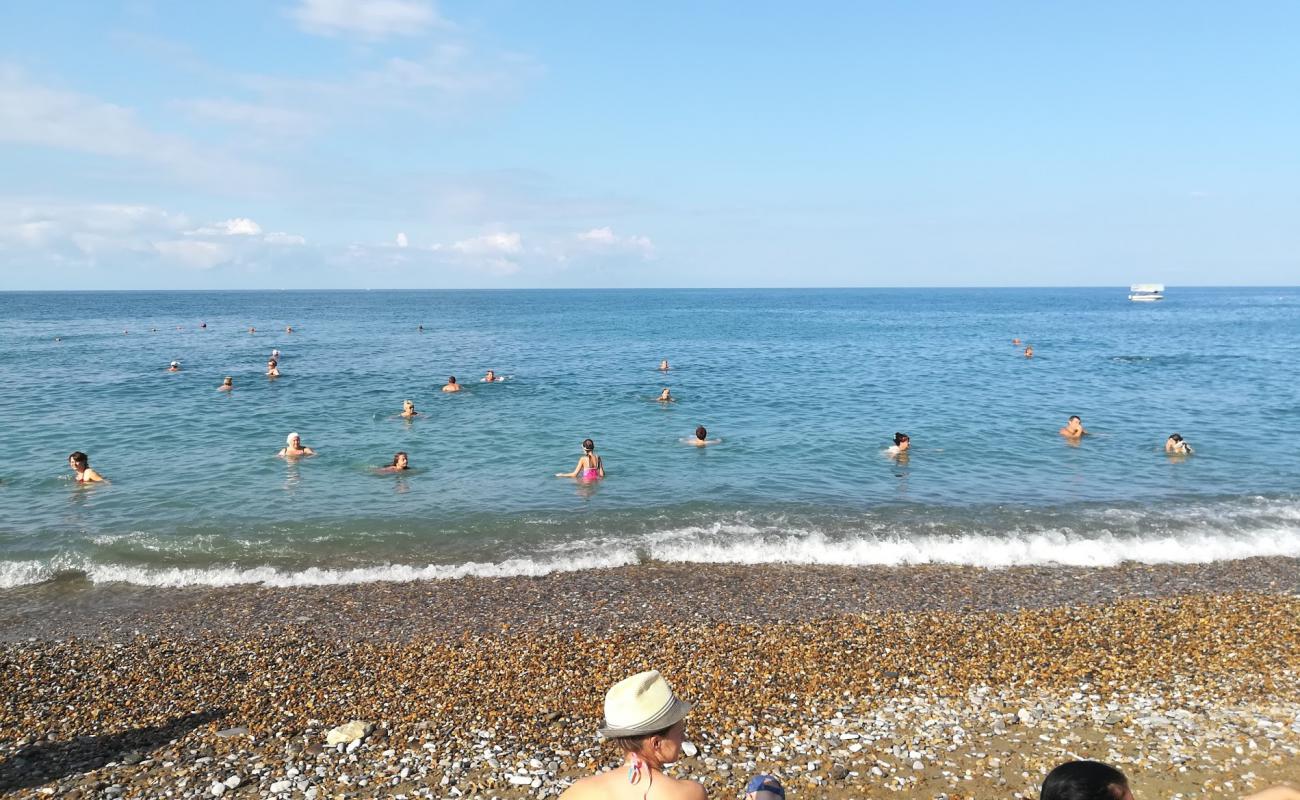 Photo of Flamingo beach with gray pebble surface