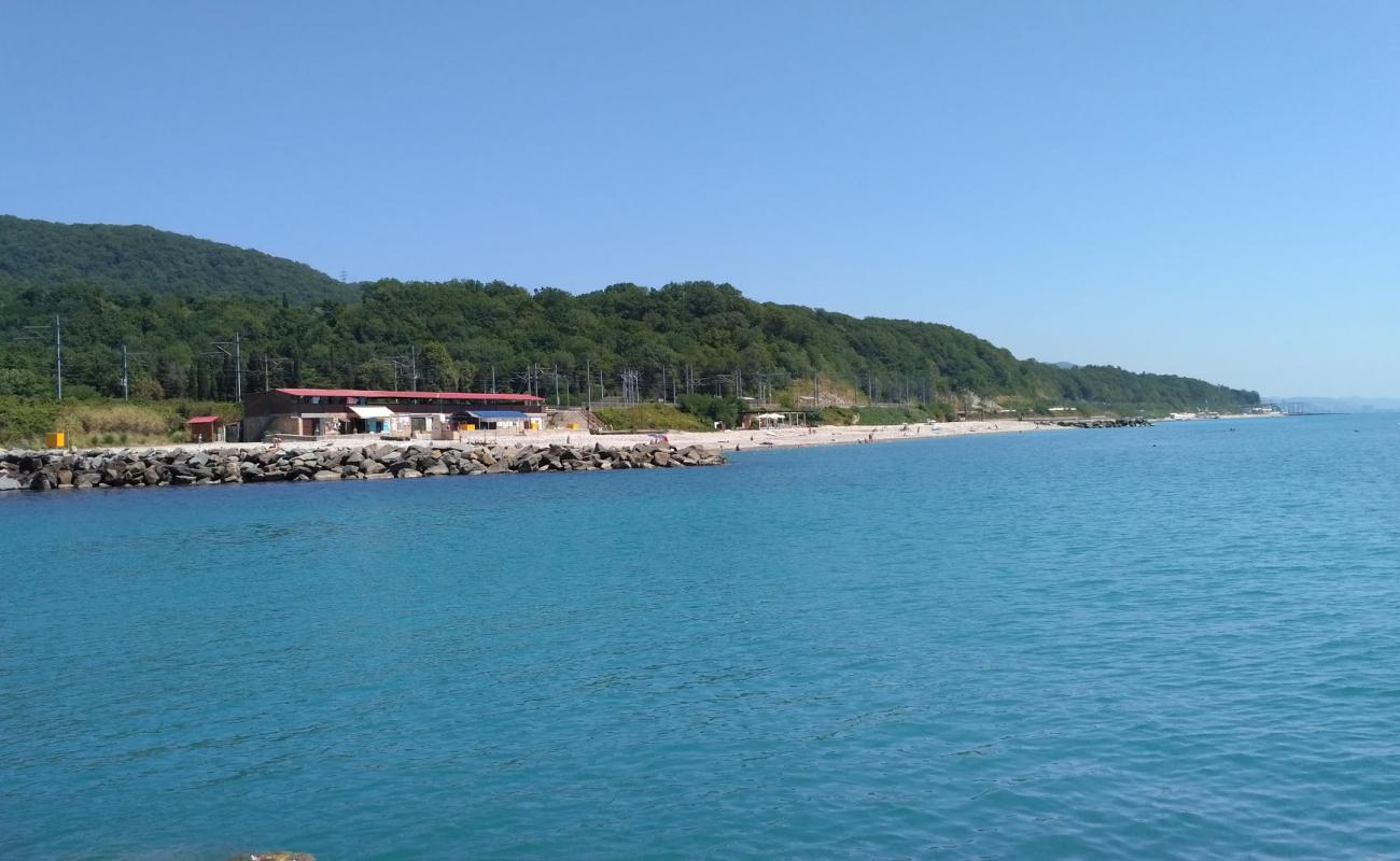 Photo of Druzhba beach with gray pebble surface