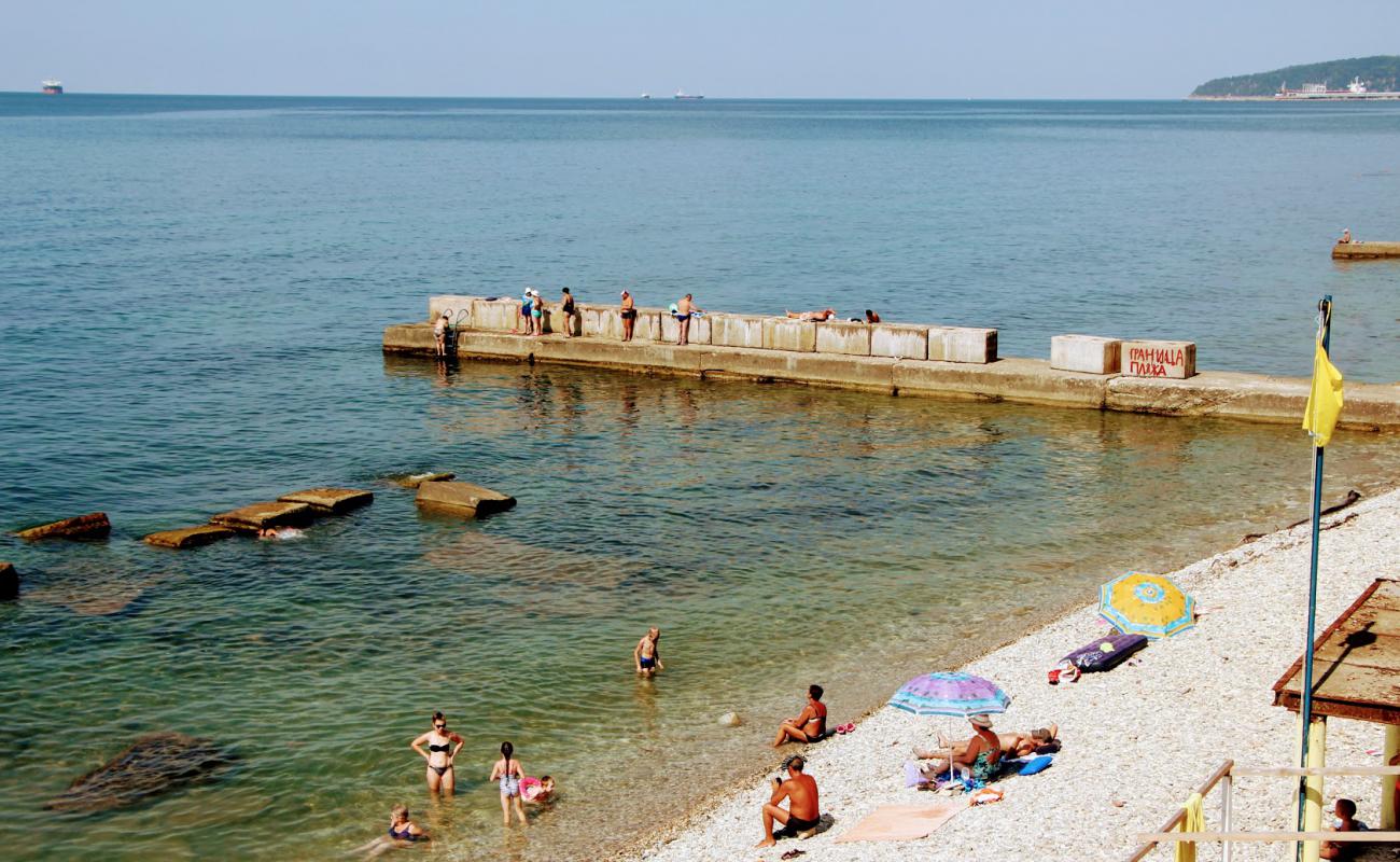 Photo of Gizel-Dere beach with gray pebble surface