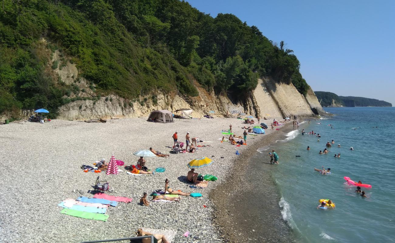 Photo of Agoy beach with gray pebble surface