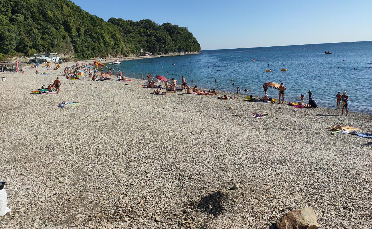 Photo of Primorskaya beach with gray pebble surface