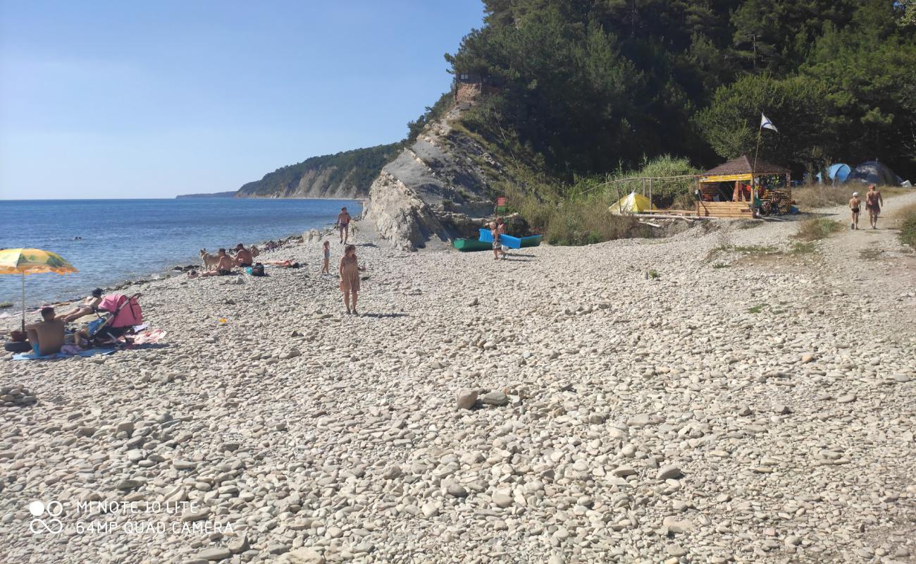 Photo of Nazarova dacha beach with light pebble surface