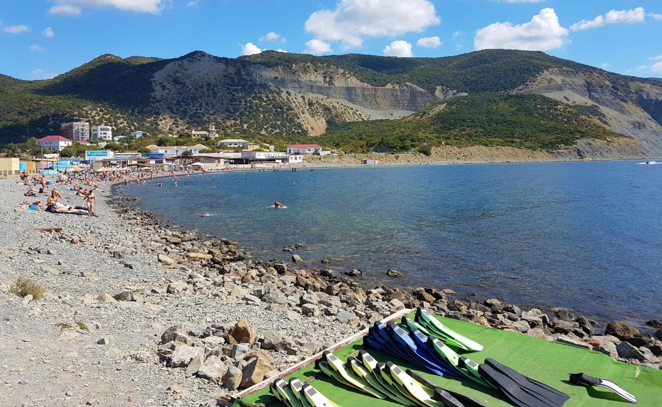 Photo of Utrish Beach with gray pebble surface