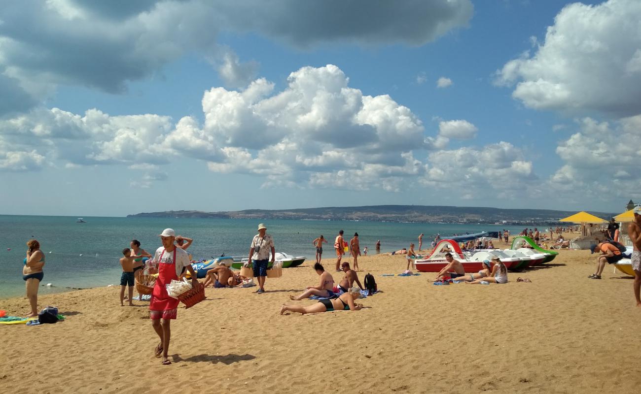 Photo of Lazurnyy Beach with light fine pebble surface