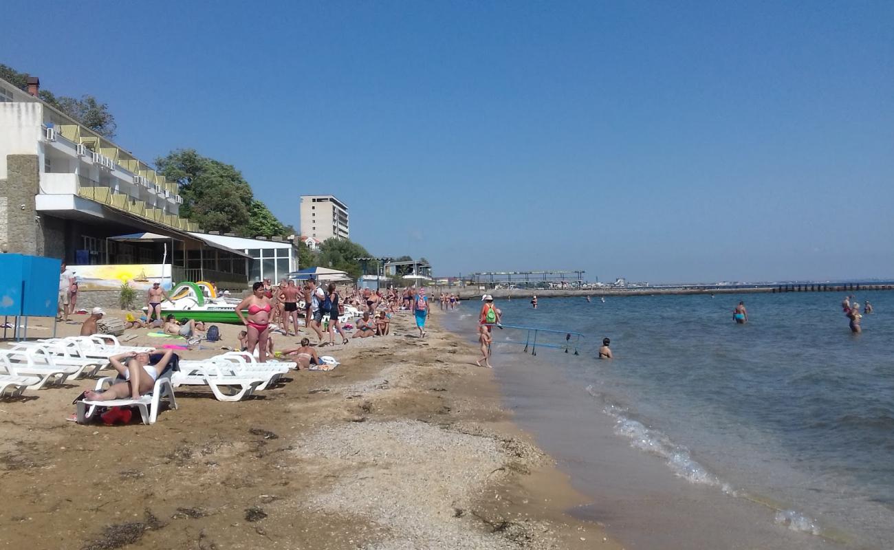 Photo of Feodisia beach with brown sand surface