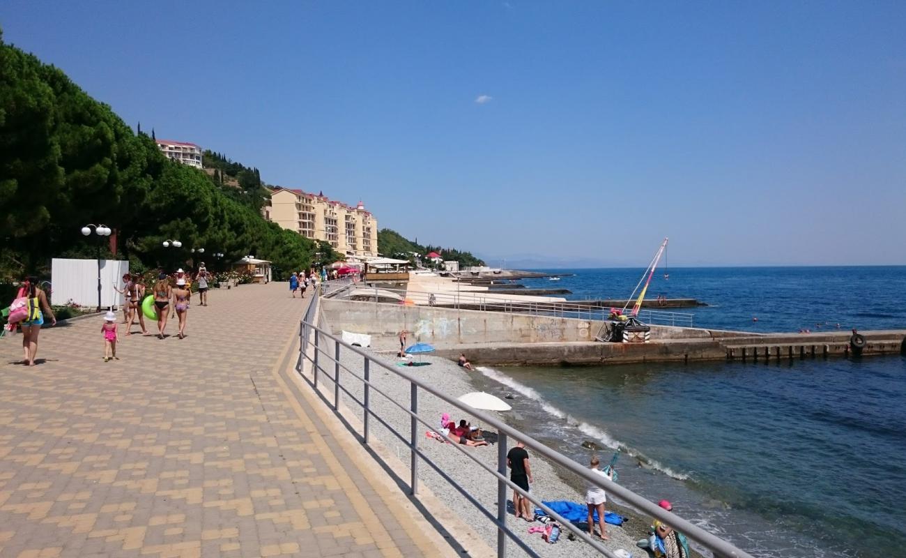 Photo of Beregovoy beach with gray pebble surface