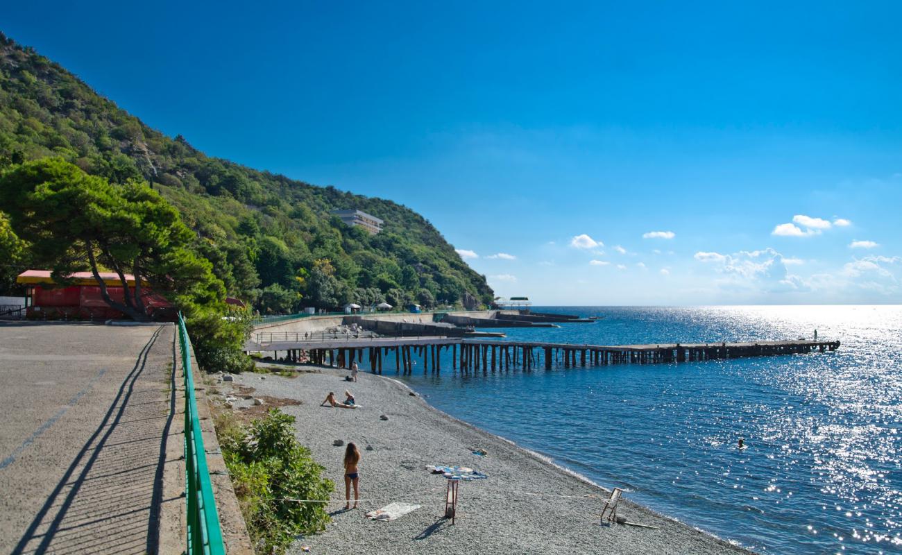 Photo of Nikitsky beach II with gray pebble surface