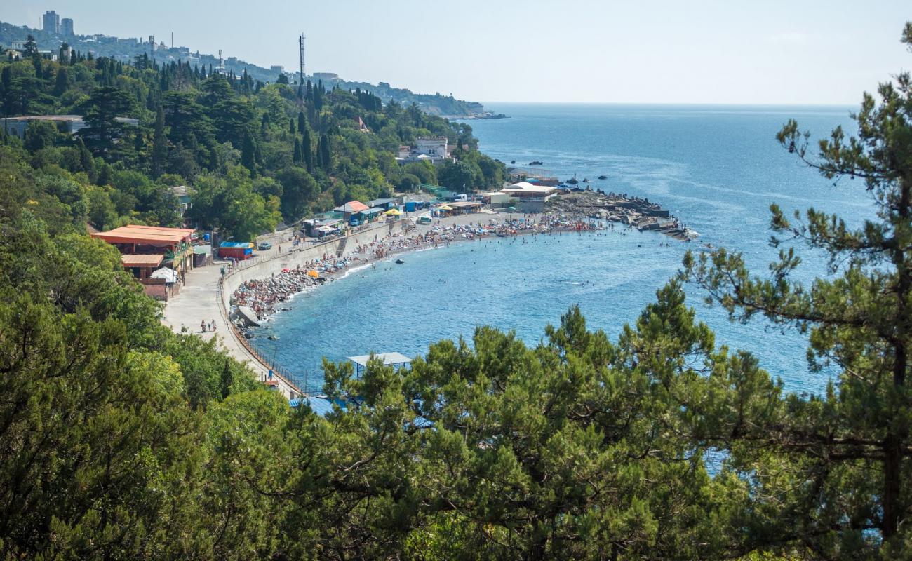 Photo of Simeiz beach with gray pebble surface