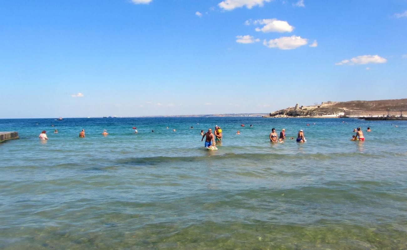 Photo of Sand beach with bright sand surface