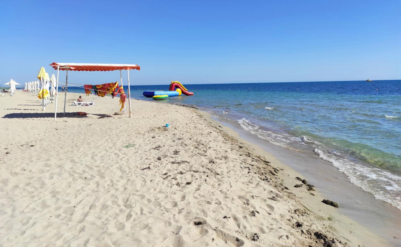 Photo of Tok Evpatoria beach with bright fine sand surface