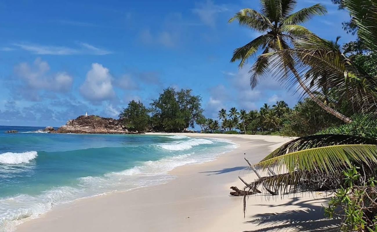 Photo of Anse Kerlan Beach with white fine sand surface