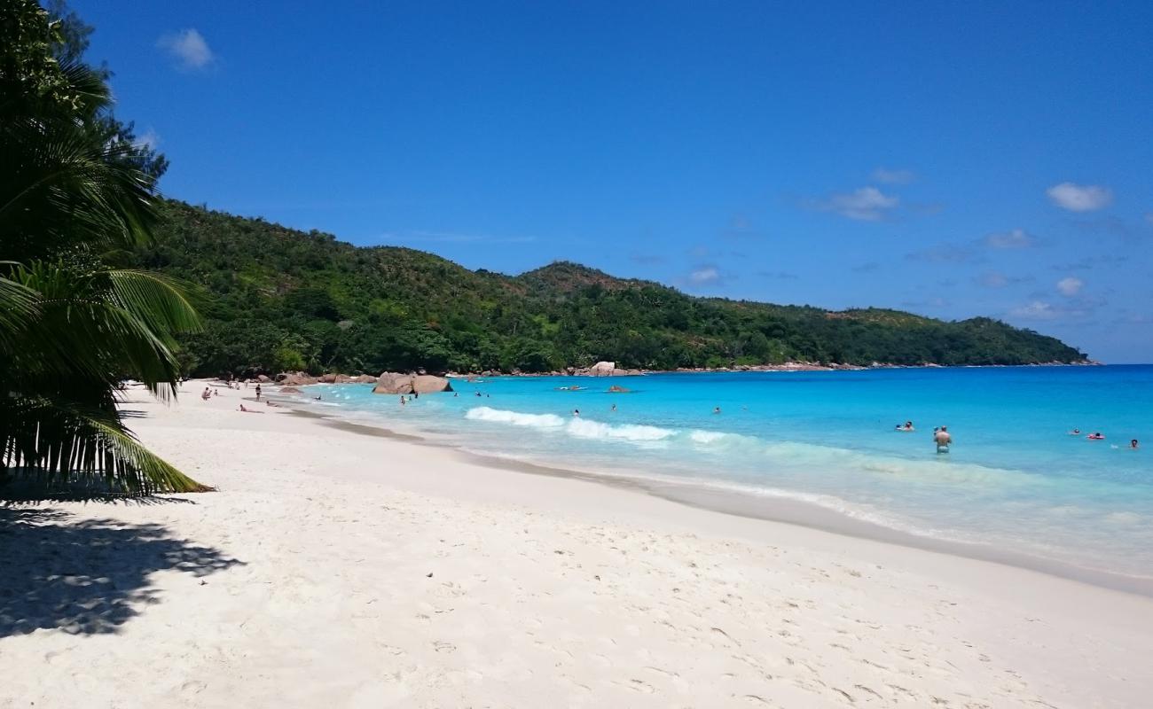 Photo of Anse Lazio Beach with white fine sand surface