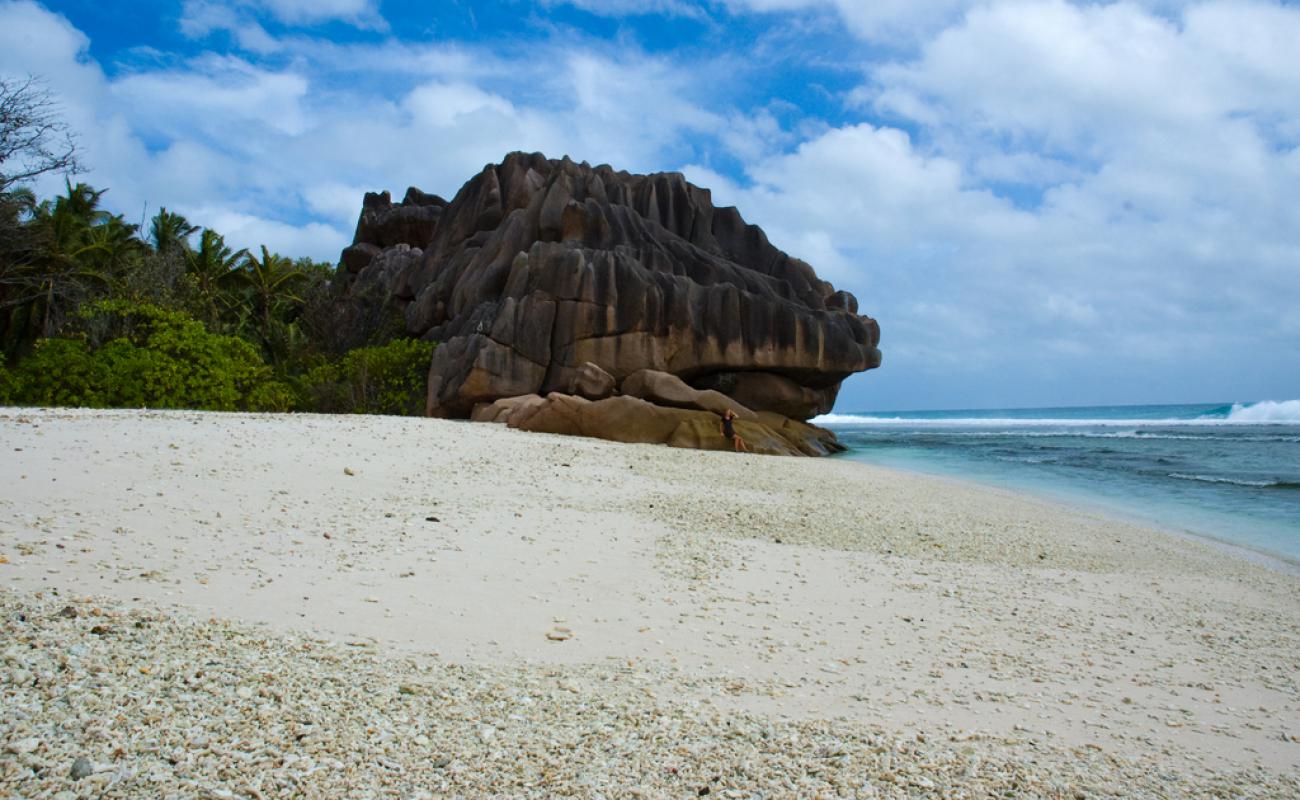 Photo of Anse Grosse Beach with white sand surface