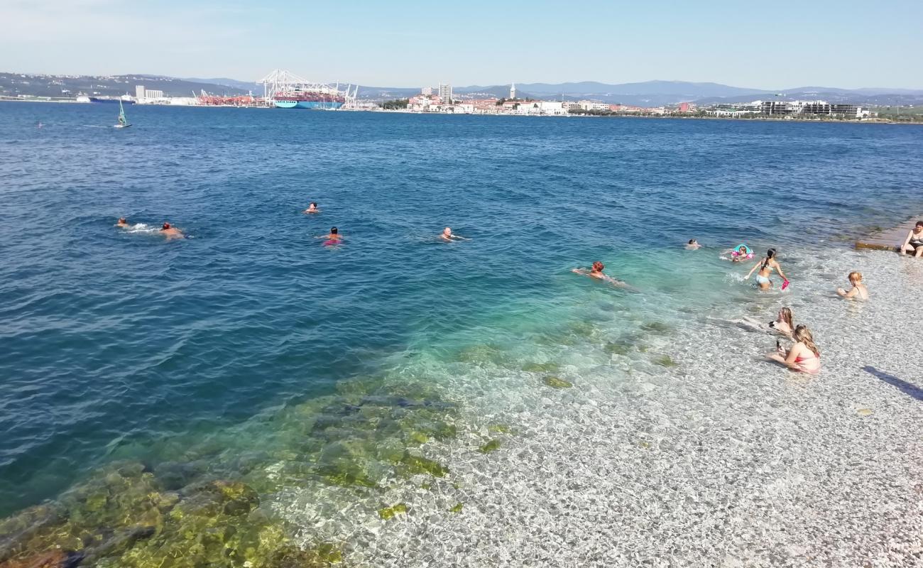 Photo of Zusterna beach with concrete cover surface