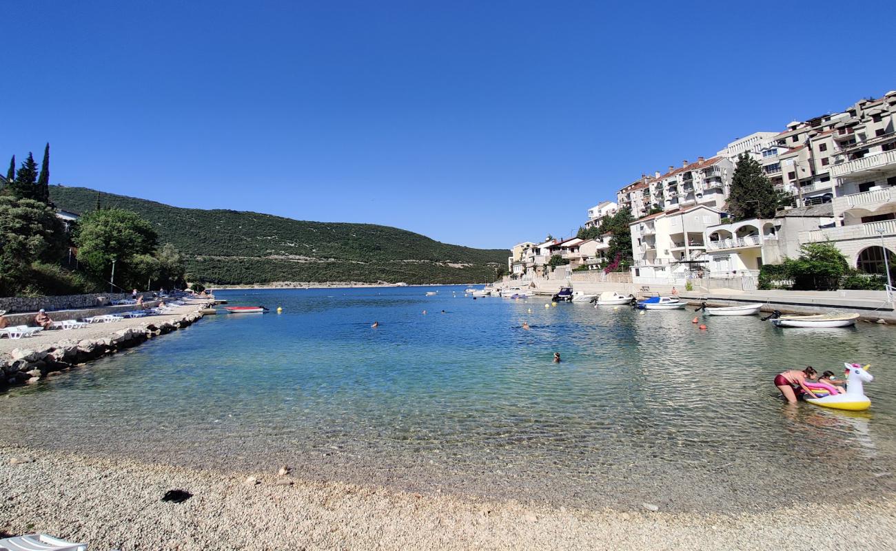 Photo of Neum Beach with light pebble surface